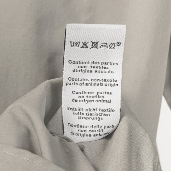 Hermes Light-Grey Cotton-Poplin Vertical-Pocket Shirt - Picture 10 of 10